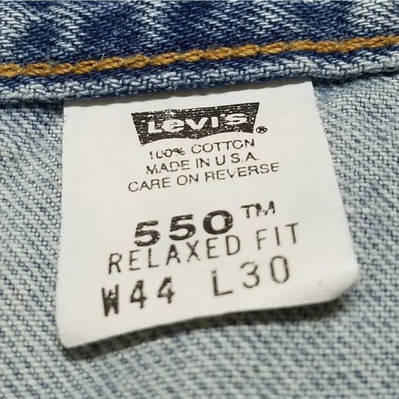 VINTAGE Levi's 550 Relaxed Tapered High Rise Jeans - Picture 7 of 12